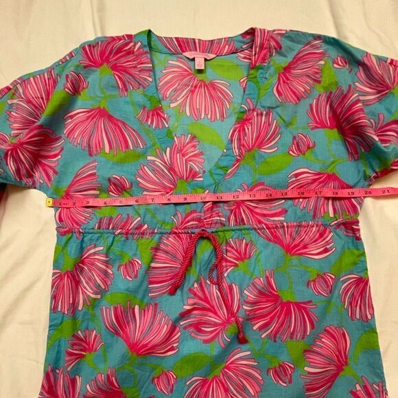 Lilly Pulitzer Penelope Tunic in Blue & Pink Floral, size S - EUC - Picture 6 of 8